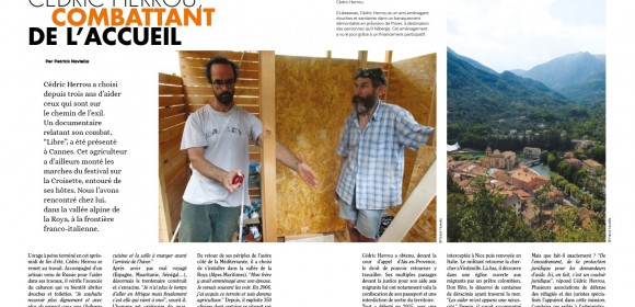 Réfugiés : Cédric Herrou, le combattant de l’accueil