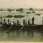 Barque et bateliers de Jaffa par Félix Bonfils